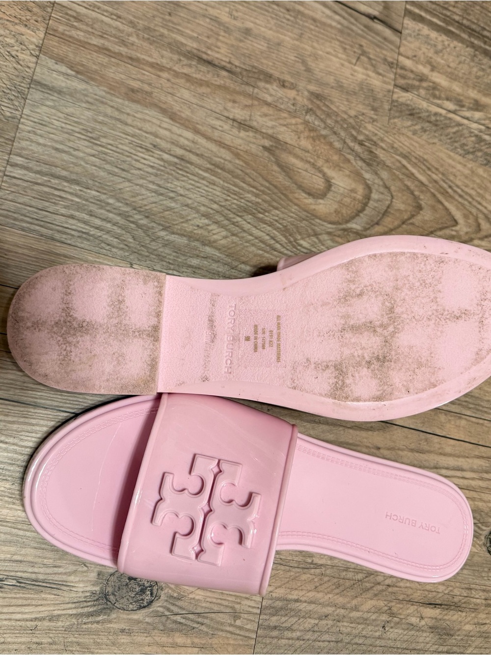 Tory Burch Pastel Pink rubber Sandals - Picture 3 of 3